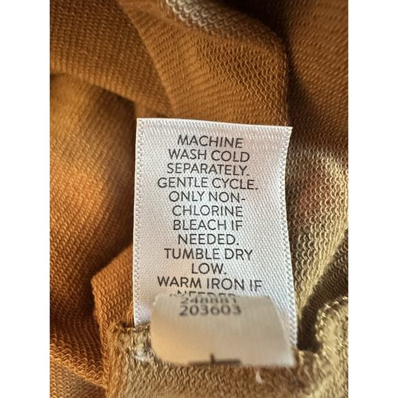 J Jill Women’s Modern Barn Jacket Tan/Camel Knit Pockets Rustic Chic Size S - Picture 12 of 13